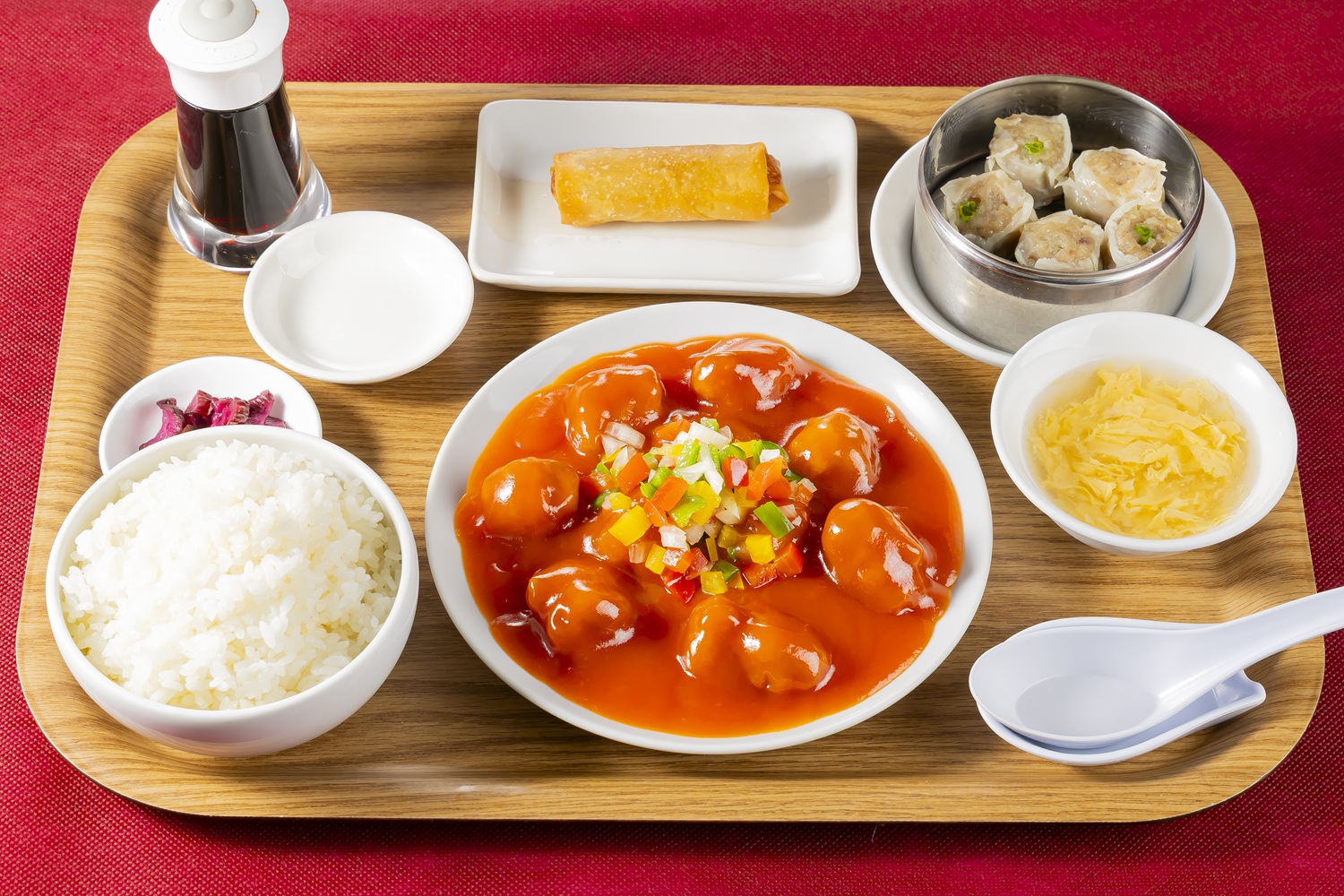 シウマイ定食（酢豚定食）